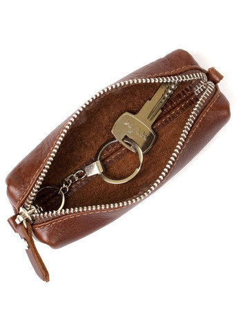Ключница из натуральной кожи GRANDE PELLE коричневая (sku_11388) No Brand (327820182)