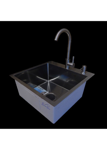 Кухонная мойка 4-в-1 (комплект) HM 50х50 NANO BLACK PVD (3.0/1.0 мм) Kraft (347324559)