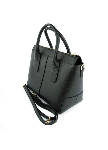 Сумка ділова жіноча шкіряна 03702 чорна Virginia Conti (325989714)