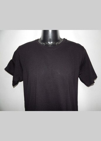 Чорна футболка чоловіча mercury-textile чорна р.50 100мф No Brand