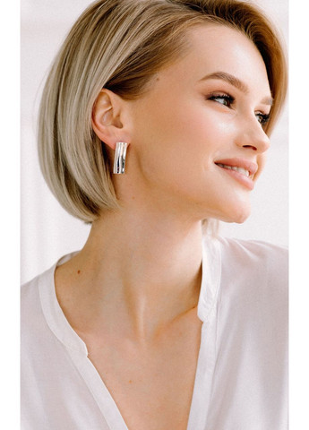 Серьги пусеты серебряные Лаконика 925 Skifska Etnika (364202546)