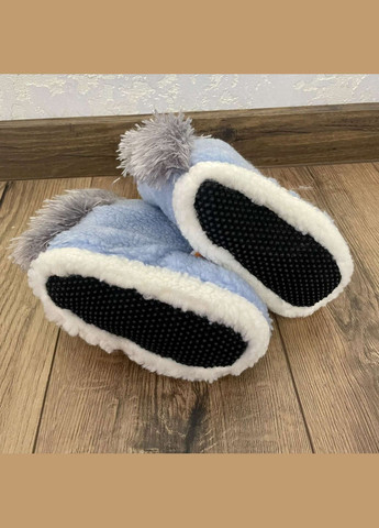 Синие тапочки-игрушки единороги,голубые No Brand