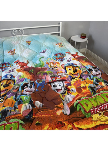 Детское одеяло односпальное 150х210 холлофайбер голубое Щенячий патруль осень/зима/весна DT1 Ananasko (368239359)