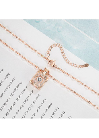 Жіночий кулон Флакон парфумів зі стразами, стильна підвіска на ланцюжку Парфуми (рожеве золото) China (366874807)