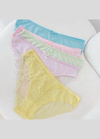 Кольорові труси із мереживом ззаду 5 шт. Nicoletta (322126736)