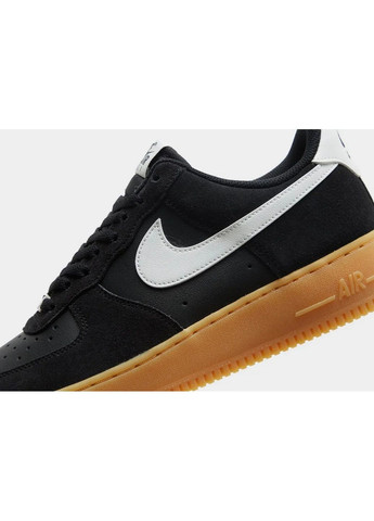 Чорні кросівки чоловічі air force 1 low 07 lv8 summit white gum black Nike