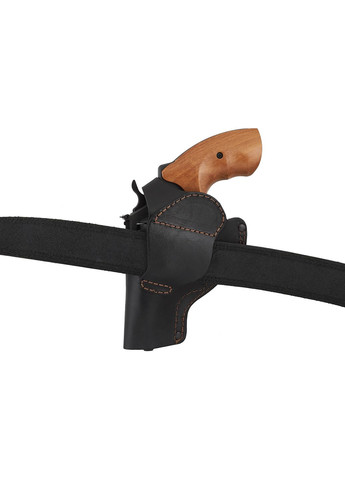 Кобура Револьвера 3 поясна не формована (шкіра, чорна) Сварог (342375390)