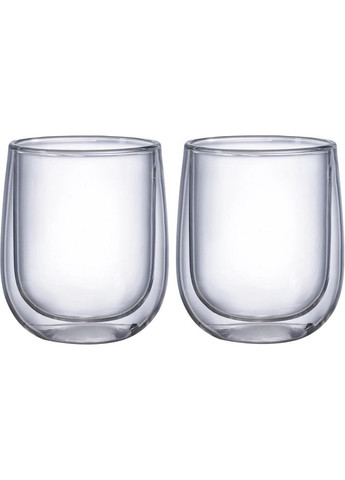 Набір чашок Twin 300 мл з подвійним дном VT-5401-300 (127360) Vittora (280943121)