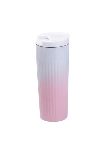 Термос металевий 500 мл термокухоль із нержавіючої сталі до 12 годин Рожевий HP154P (A-032029) Happy Life (346267112)