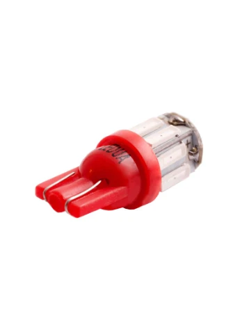 Светодиодная авто лампа T10-7020-10smd красный 12V LEDUA (323474263)