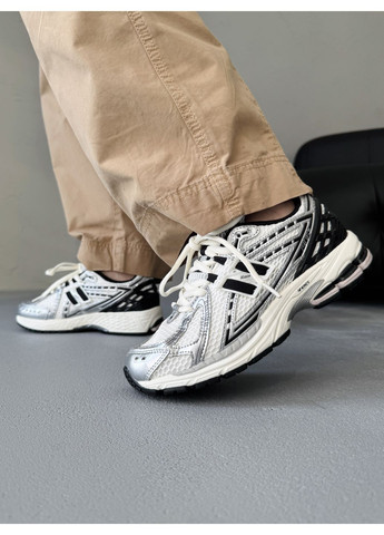 КРОССОВКИ ЖЕНСКИЕ NEW BALANCE 1906R WHITE / SILVER / BLACK НЬЮ БЕЛАНС 1906R No Brand чёрные демисезоны (368862487)