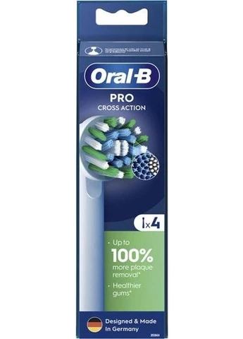Насадка для зубної електрощітки Oral-B Pro Cross Action EB50RX (4 шт.) Braun (396717738)