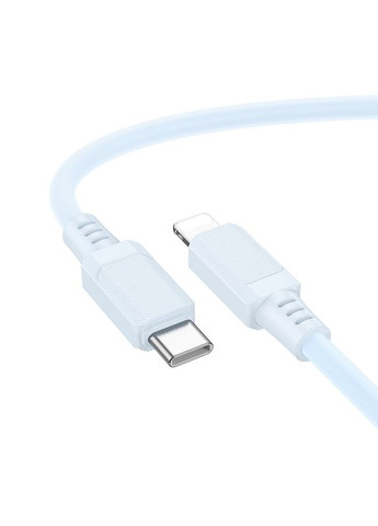 Кабель для зарядки Lightning Type-C для iphone/проволока, шнур тайп си на лайтнинг зарядный кабель для айфона 1м white Borofone (360631733)