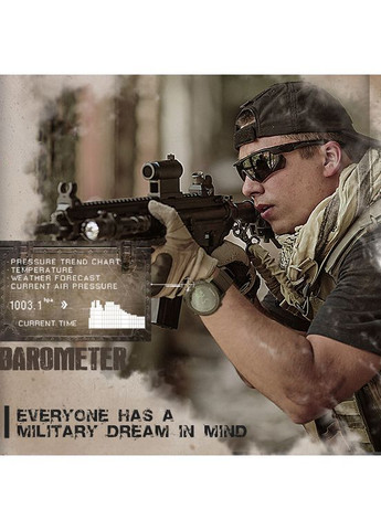 Наручные часы мужские с компасом Desert 5BAR Черный (3270) North Edge (363319026)