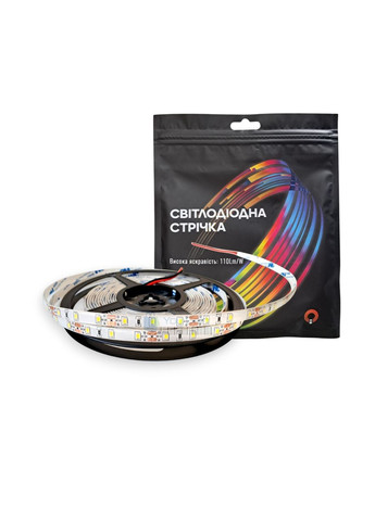 Светодиодная лента 12В SMD2835 60 шт/м 450 Лм/м белый, герметичная IP65, 5 метров BIOM (361068397)