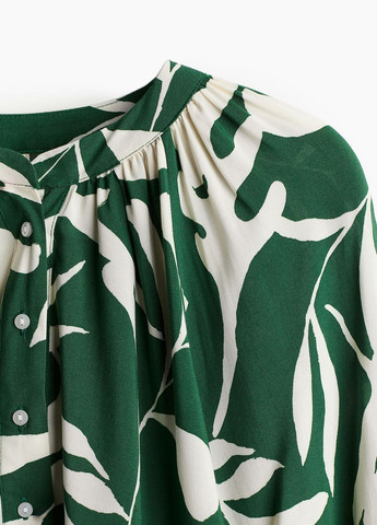 Темно-зелена блузка H&M