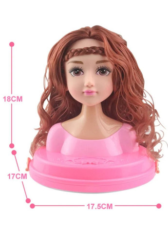 Голова-манекен ляльки для зачісок та макіяжу з аксесуарами No Brand (290049577)