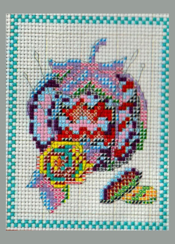 Набор для вышивания по нанесённой на канву схеме "Love Handmade". AIDA 14CT printed 41*42 см Joy Sunday (313614523)