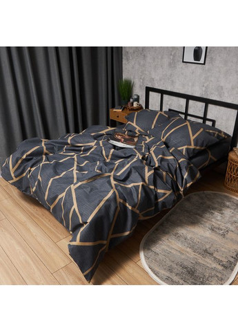 Комплект постельного белья Микросатин Premium Двуспальные 175х210 наволочки 4х50х70 (MS-820009878) Moon&Star Deep Blue Luxe (356112718)