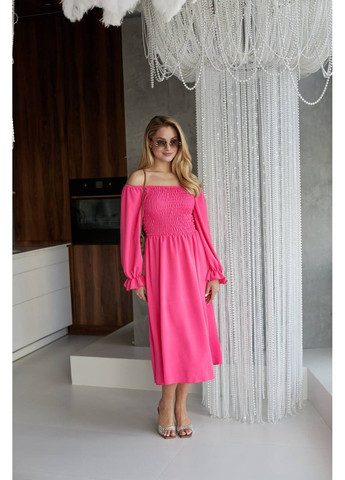 Малиновое женское платье креп модель 237 малиновый Україна