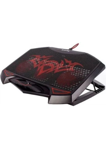 Подставка для ноутбука до 17" Game Pro H1, Black, 3x8 см вентиляторы, регулировка наклона, красная LED подсветка, 2xUSB, Colorway (389204477)