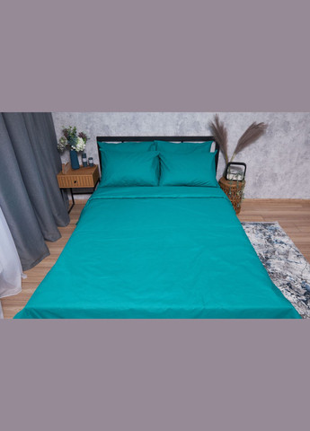 Комплект постільної білизни Бязь Gold Люкс «» сімейний 160х220х2 наволочки 2х50х70 (MS-820001629) Moon&Star Green Deep (285716813)