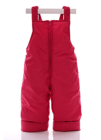 Розовый зимний комбинезон на синтепоне для девочки с принтом радуги евро ноль малиновый 86 см (28667) BABYKROHA