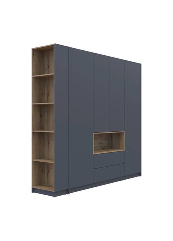 Этажерка в шкаф Дейл Графит/Дуб Эвок 52х28х220 (DRS-011732) Doros (361998824)