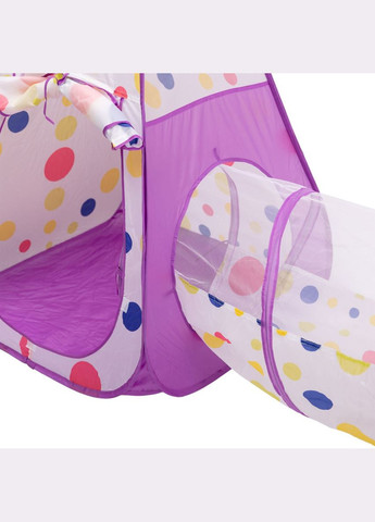 Палатка детская 3 в 1 70×70×90 см игровая палатка с туннелем и бассейном Фиолетовый HP-S-4NDV LUGI (370707695)