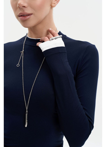 ЛОНГСЛІВ З КОНТРАСТНИМИ ВСТАВКАМИ Twice (370777584)