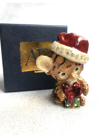 Шкатулка для украшений Тигренок с подарком 6 см 1601605 Lefard (346530535)