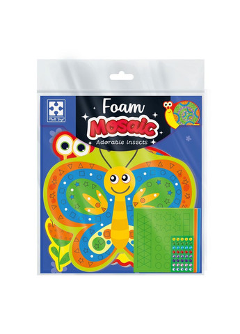 Набір для дятячої творчості із м'якою мозаїкою та стразами «Чарівні комашки» VT4511-23 Vladi toys (366409431)