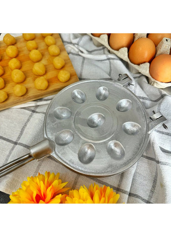 Форма для выпечки крупных орешков с начинкой на плите орешница на 9 половинок крупных орешков Ласунка (301876153)