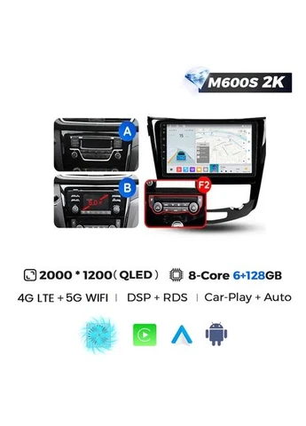 Штатна магнітола Mekede MS 2k (2013-2017) MS 2k 6GB+128GB AB F2 CarPlay QLED Nissan Qashqai (384272227)