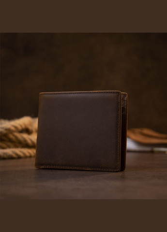 Портмоне унісекс матове темно-коричневе 20445 Vintage (329197787)