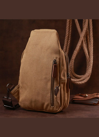 Функціональна чоловіча сумка через плече 20385 Пісочний Vintage (329151891)