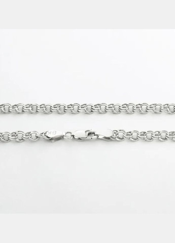 Срібний ланцюжок Бісмарк см срібло 925 проби Родоване 913р2/55 11.90г No Brand (323223231)