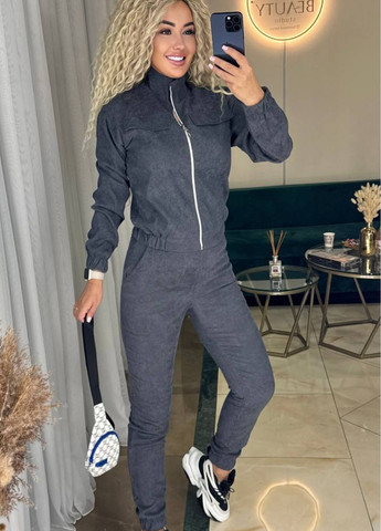 Вельветовый костюм: брюки и кофта на молнии Allthings (303321168)