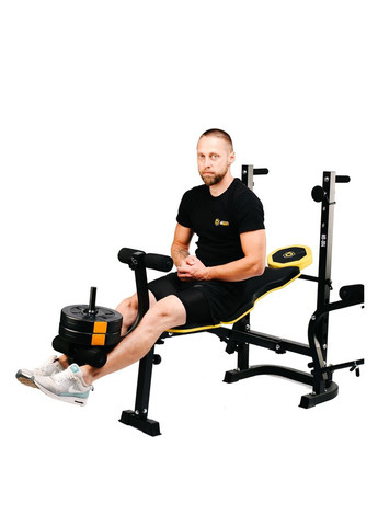 Набір PowerPro 89кг з прямим грифом та лавою WB-004 Besport (366089477)