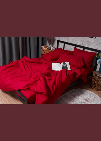 Комплект постельного белья Бязь Gold Люкс семейный 143х210х2 наволочки 2х50х70 (MS-820003141) Moon&Star Cherry Red (288043338)