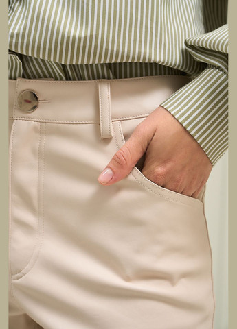 Молочні брюки з екошкіри Iren Klairie (340966375)