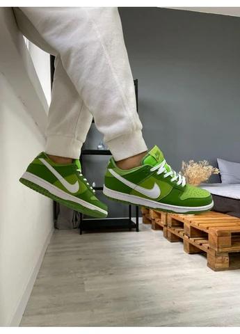 Цветные летние кроссовки nike dunk low chlorophyll найк данк No Brand