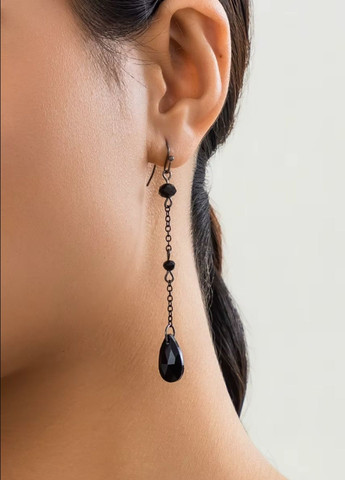 Жіночі сережки Black Drops (165001) - Macarena (316502681)