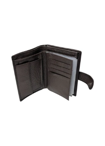 Мужской портмоне из натуральной кожи 302F черный 14 x 11 x 2.5 No Brand (371682059)