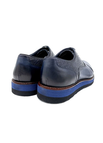 Туфлі броги чоловічі сині з натуральної шкіри. 41 (27,5 см) Luciano Bellini (369544192)