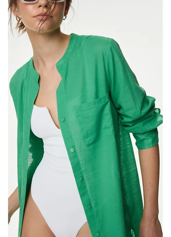 Зеленая повседневный рубашка M&S