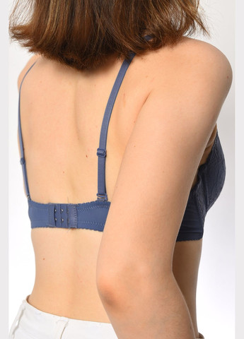 Синій бюстгальтер жіночий синього кольору чашка в Let's Shop поліестер