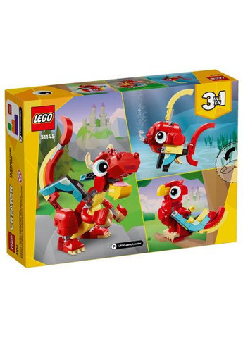 Конструктор Creator Красный Дракон 149 деталей (31145) Lego Creator Червоний Дракон 149 деталей (366664159)