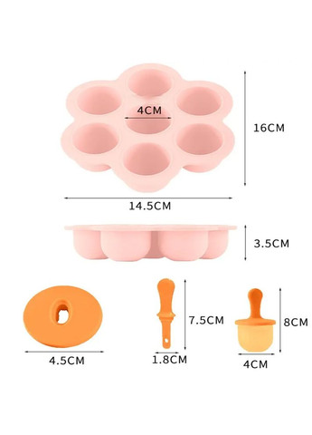 Набор формочек для мороженого из силикона. No Brand (362136466)