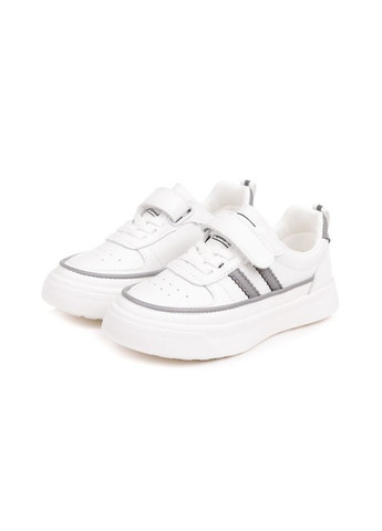 Белые всесезон кроссовки Fashion L3520 біло-сірі (25-30)